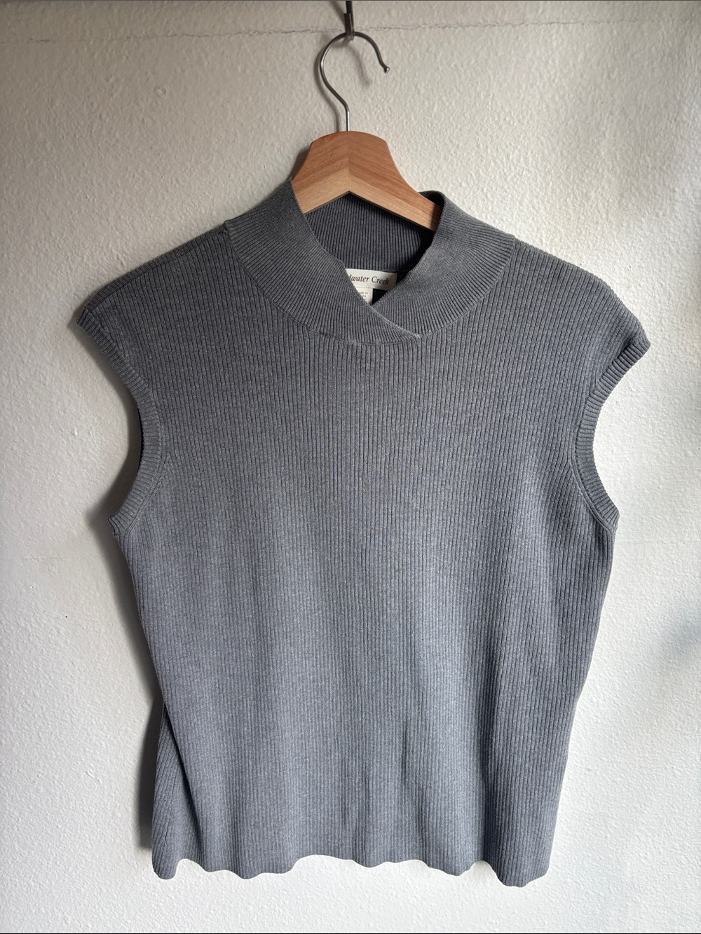 COLDWATER CREEK Womenβs Sill Blend Cap Sleeve Sweater Large